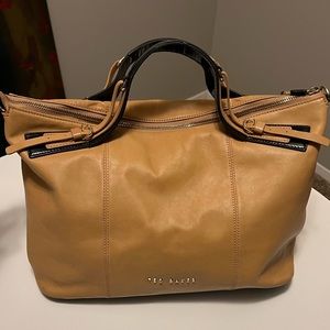 Ted Baker Tan and Black Satchel